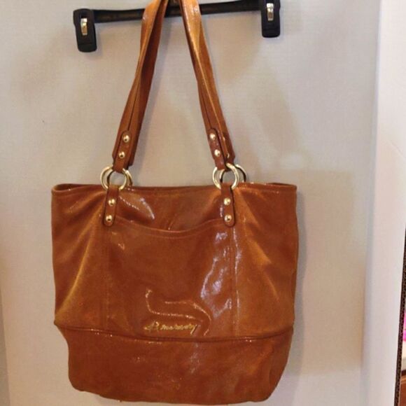 Gorgeous B MAKOWSKY Caramel Suede Purse - Picture 1 of 14